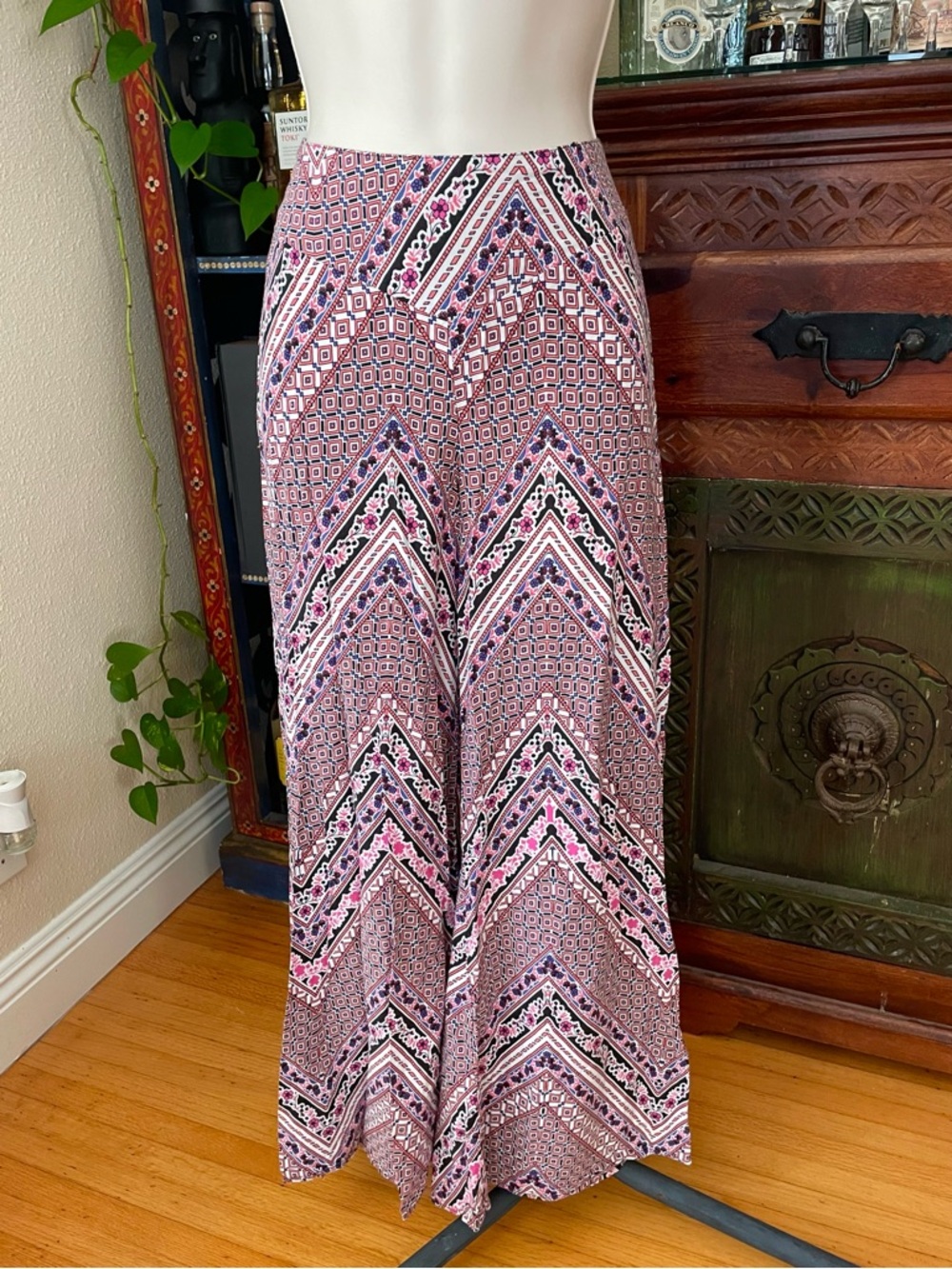 American Rag High Rise Floral Palazzo Pants S